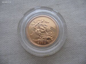 1/2 соверена. 5 монет. 1875, 1900, 1903,1915 и 2003