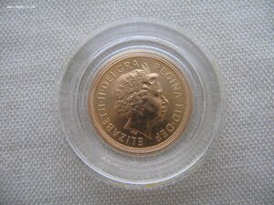 1/2 соверена. 5 монет. 1875, 1900, 1903,1915 и 2003