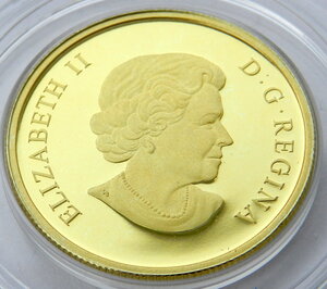 100 долларов 2011г. 175 лет железным дорогам Канады. Золото
