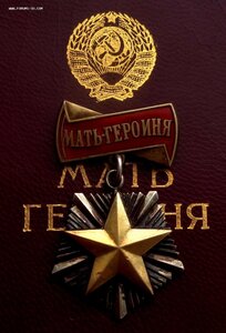 Орден Мать Героиня 12.772 ( Номер под Клеймом ) + Документ
