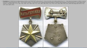 Орден Мать Героиня 12.772 ( Номер под Клеймом ) + Документ