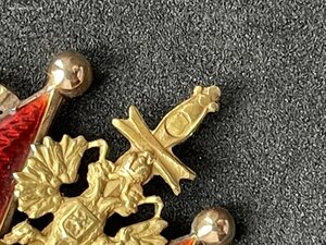 Св.Станислав 3, ДО, мечи, золото, оригиналиный подвес.