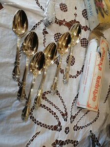 Набор, ложки столовые, чайные СССР, новые!
