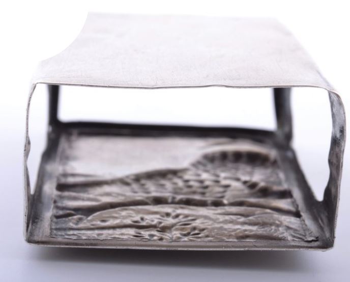 спичечница "Глухарь" 875 проба, 20-е годы,Латвия