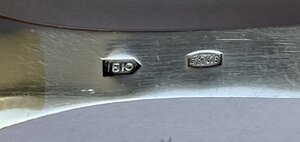 Комплект бакинских десертных ложек 875 пробы в коробке, 6 шт