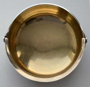 Сахарница таллинская "пузатая" 875 пробы.