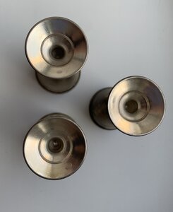 Комплект таллинских рюмок 916 пробы в коробке, 3 шт., ЛЮКС!