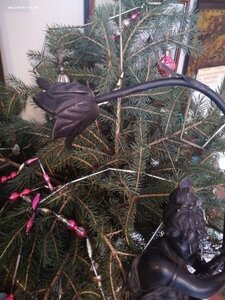 СТАРИННЫЙ РЕДКИЙ СВЕТИЛЬНИК " ДИАНА " ЧУГУН. КУСА СССР. 20-е