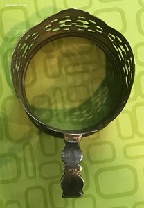 Серебряный подстаканник 78 грамм, серебро 875 со звездой