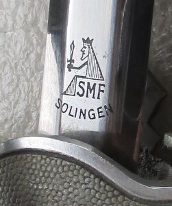 Кортик Люфтваффе, SMF Solingen, именной, травление.