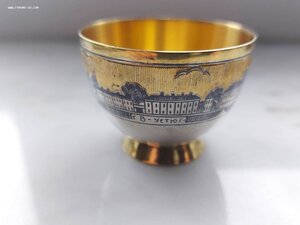 Редкая стопка "Великий Устюг" Северная чернь, 1968 г. Сереб