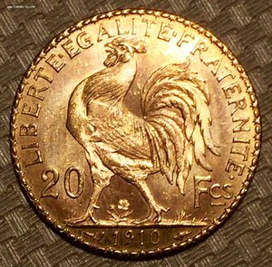 ФРАНЦИЯ, 20 франков, 1910
