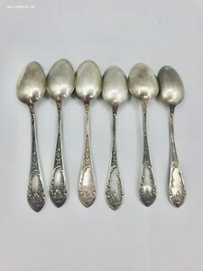 Набор столовых ложек на 6 персон. Платиноприбор. 466 грамм!