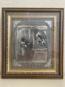 Икона Нечаянная Радость, Серебро 84
