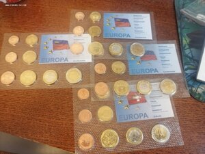 Набор евро в блистера Швеция