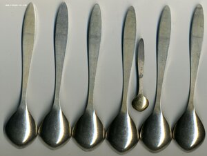 6 чайных ложек 875 проба + 1.