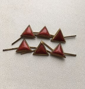 петличные треугольники РККА образца 1936года