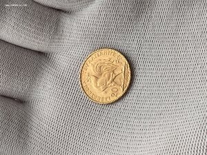 Франция 20FR 1908 UNC в блеске. ЗОЛОТО.