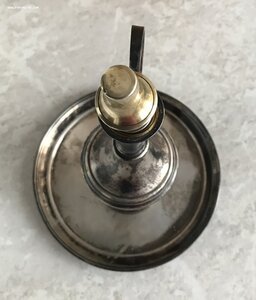 Коньячный набор (графин, 6 рюмок, поднос), серебро, ТФ8.