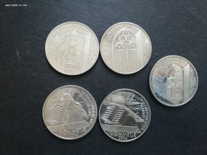 Набор из 5 монет 750, 2004 год