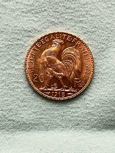 20 франков, Франция 1913, отличные