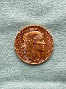 20 франков, Франция 1913, отличные