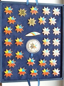 Комплект знаков НОК Украины , Олимпиада Китай BEIJING 2022 г