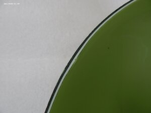 Плафон оригинальный двухслойное стекло- зелёное с наружной с