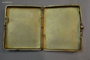 Портсигар "Кремль". Серебро 875 пробы.