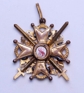 Орден Св. Станислава 3 ст. с мечами, бронза, Эдуард