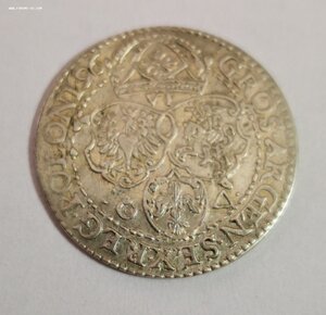 6 грошей 1596 г. Сигизмунд III Мальброк. Malbork (шостак)