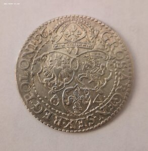 6 грошей 1596 г. Сигизмунд III Мальброк. Malbork (шостак)