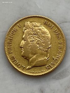 40 Франков, Луи-Филлип I, Франция, 1834г. Золото