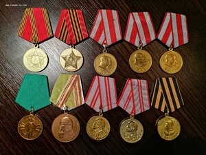 10 медалей СССР, СНГ, ДРА