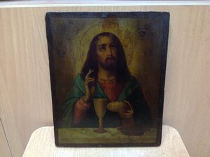 Икона Спас с хлебом и вином