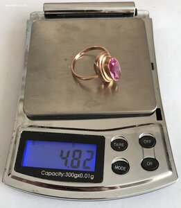 Золотое кольцо с корундом СССР. Корунд, золото 583 проба #12