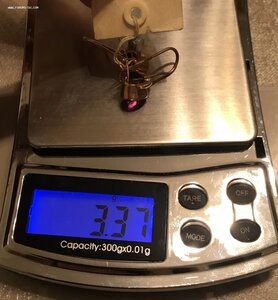 Золотые серьги с корундом СССР. Корунд, золото 583 проба #5