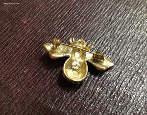 Голубая Чехословацкая Пчела бижутерия Брошка