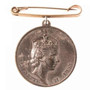 Великобритания медаль королева Елизавета 1953 год