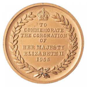 Великобритания медаль королева Елизавета 1953 год