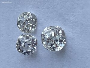 Свободные крупные бриллианты старой огранки