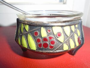 Две солонки с эмалями периода СССР