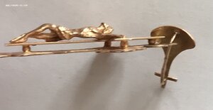 Огромный золотой нательный крест 583 проба со звездой.