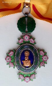 Орден Драгоценной короны 5 ст, кор-ка, лента, фра-к. Япония.