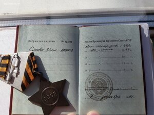 Слава 3 ст 805213 с ОК и УК бои и освобождение г. Чаусы БССР