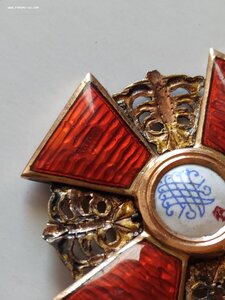 Орден св. АННЫ 3 ст. Золото. Эдуард.