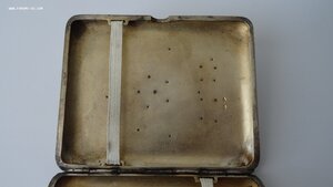 Портсигар Агитация, серебро 875 пр