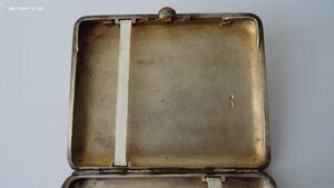 Портсигар Агитация, серебро 875 пр