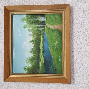 Картина, масло, природа, 80-е годы СССР