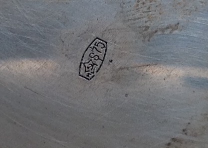 Набор рюмки + ваза серебро.